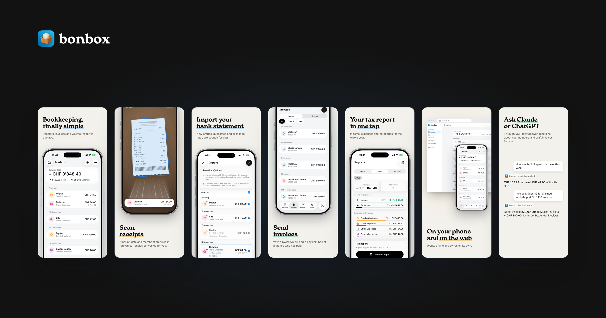 bonbox 1.8 — invoices by link, receipts by email
