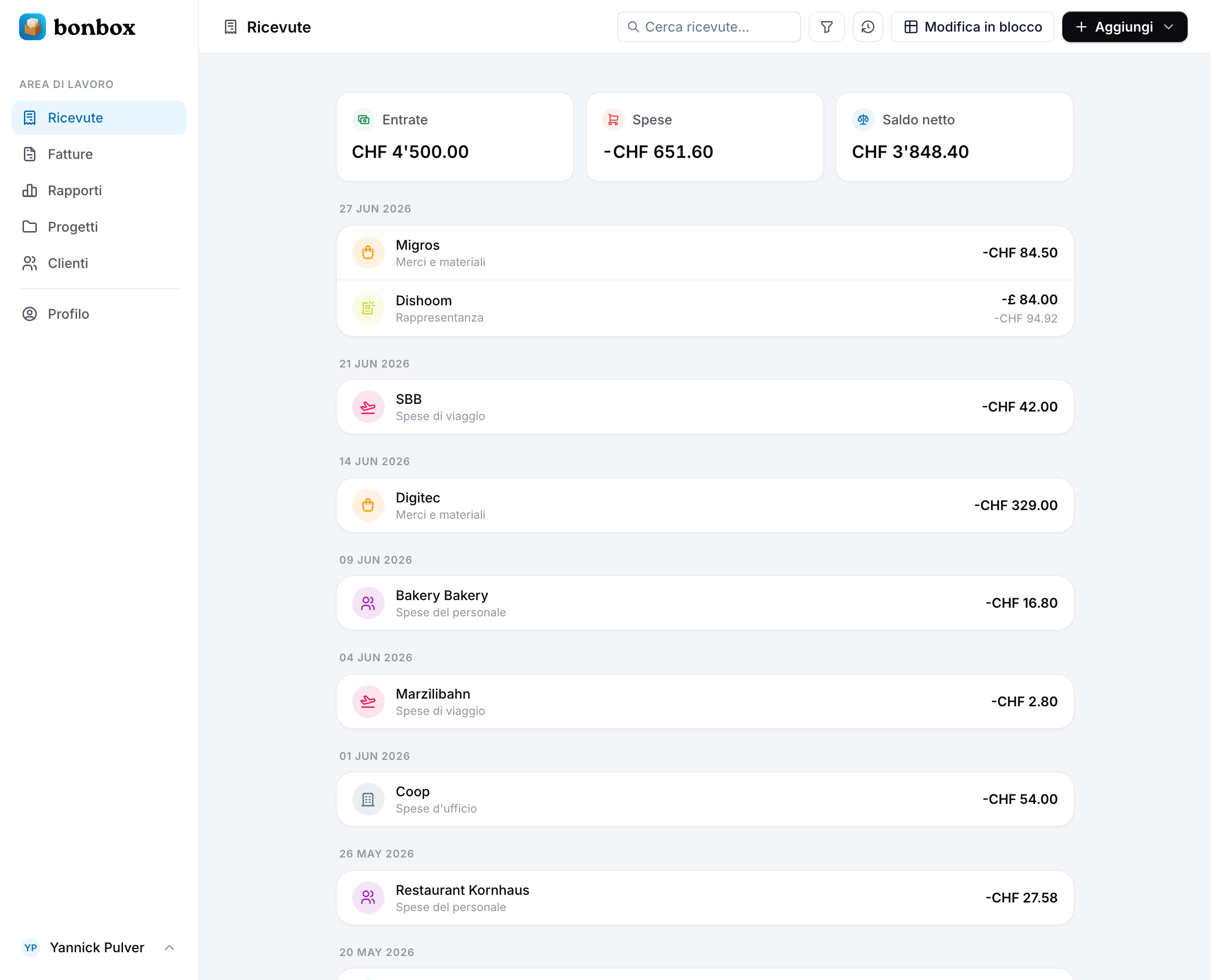 bonbox web dashboard